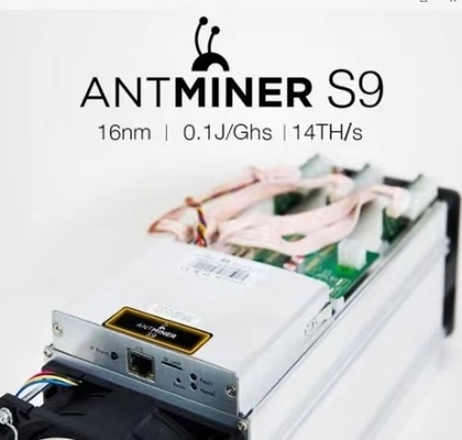 Crypto μεταλλείας S9 BTC χρησιμοποιημένος 13.5T εξοπλισμός μεταλλείας 75dB χαμηλού θορύβου