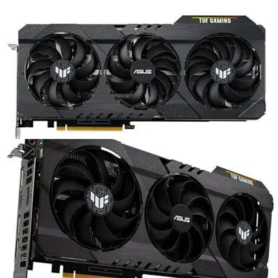 Μαύρο ASUS TUF GeForce RTX 3060 OC 12GB 3584 ενιαία καρφίτσα 8 CUDA 15000MHz