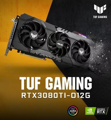 GA102-225 κάρτα γραφικών ASUS GeForce RTX 3080Ti OC 12GB εγκαταστάσεων γεώτρησης μεταλλείας