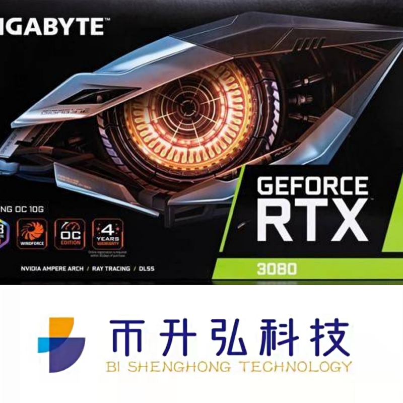 8704 GIGABYTE GEFORCE RTX 3080 ΤΥΧΕΡΌ ΠΑΙΧΝΊΔΙ OC 10GB καρτών γραφικών 1800MHz εγκαταστάσεων γεώτρησης μεταλλείας CUDA