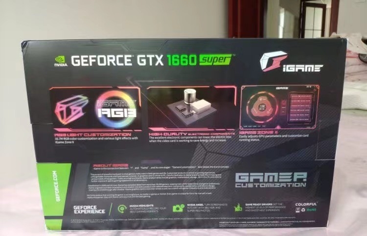 6G ETH κάρτα γραφικών 1785MHZ ζωηρόχρωμο IGaMe GeForce GTX 1660 εγκαταστάσεων γεώτρησης μεταλλείας έξοχος υπερβολικός